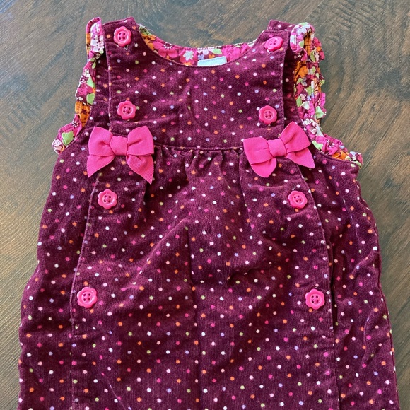 Vintage Multipattern Gymboree Corduroy Toddler Jumpsuit 12-18Mo - Picture 3 of 7